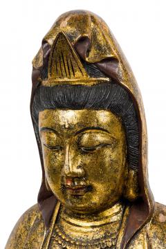 Asian Gilt Guan Yin Buddha - 4520157