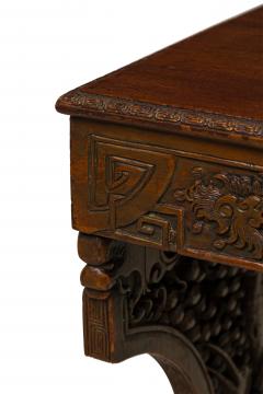 Asian Hand Carved and Mirrored Console Table - 4652869