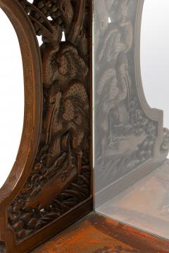 Asian Hand Carved and Mirrored Console Table - 4652870