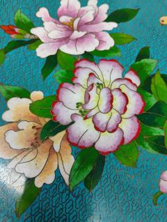 Asian Rosewood with Cloisonne Top Pedestal Table - 4406867