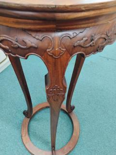 Asian Rosewood with Cloisonne Top Pedestal Table - 4406868