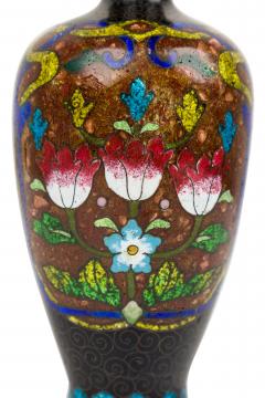 Asian Small Bronze and Enamel Painted Urn - 4670611