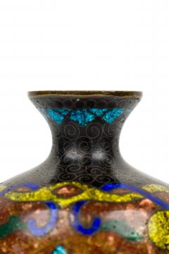 Asian Small Bronze and Enamel Painted Urn - 4670613