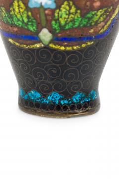 Asian Small Bronze and Enamel Painted Urn - 4670614