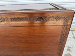 Asian Themed Carved Teak Cedar Chest - 4375822