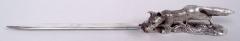 Asprey English Sterling Silver Letter Opener with Hunted Fox - 3986665