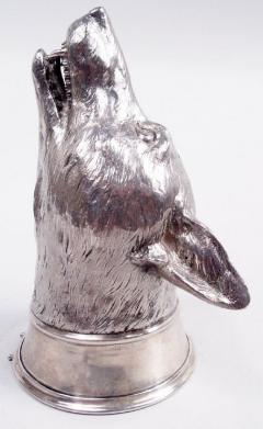 Asprey Traditional English Sterling Silver Fox Stirrup Cup 1959 - 3986177