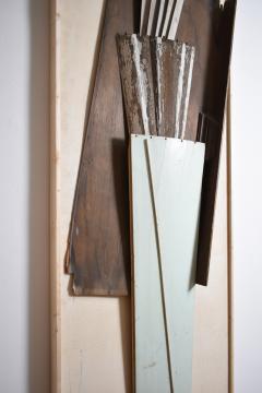Assembled wood pieces painting sculpture 1970s  - 4695843