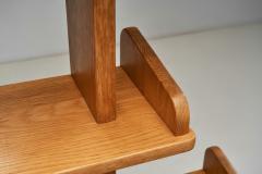 Asymmetrical Oak Bookshelf The Netherlands 1970s - 4294737