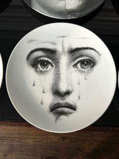 Atelier Fornasetti Set of Six Iconic Julia Plates by Fornasetti - 3190856