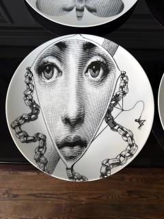 Atelier Fornasetti Set of Six Iconic Julia Plates by Fornasetti - 3190859