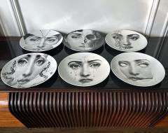 Atelier Fornasetti Set of Six Iconic Julia Plates by Fornasetti - 3190862