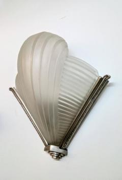 Atelier Petitot Pair of French Art Deco Ribbed Design Wall Sconces by Petitot LU161924806893 - 3941892