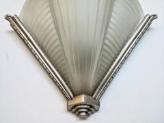 Atelier Petitot Pair of French Art Deco Ribbed Design Wall Sconces by Petitot LU161924806893 - 3941893
