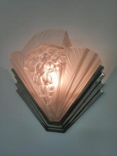 Atelier Petitot Pair of French Art Deco Wall Sconces Signed by Petitot - 3941994