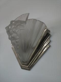Atelier Petitot Pair of French Art Deco Wall Sconces Signed by Petitot - 3941995