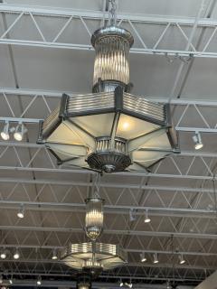 Atelier Petitot Pair of French Art Deco chandeliers by Atelier Petitot - 4556999