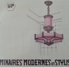 Atelier Petitot Pair of French Art Deco chandeliers by Atelier Petitot - 4557001