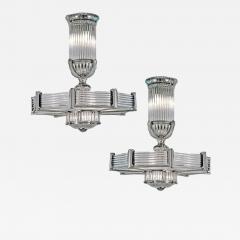 Atelier Petitot Pair of French Art Deco chandeliers by Atelier Petitot - 4559105