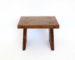 Atelier de Marolles FRENCH WALNUT STOOLS OR SIDE TABLES ATTRIBUTED TO ATELIER MAROLLES WABI SABI - 4236664