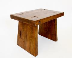 Atelier de Marolles FRENCH WALNUT STOOLS OR SIDE TABLES ATTRIBUTED TO ATELIER MAROLLES WABI SABI - 4236669