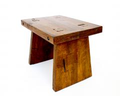 Atelier de Marolles FRENCH WALNUT STOOLS OR SIDE TABLES ATTRIBUTED TO ATELIER MAROLLES WABI SABI - 4236672