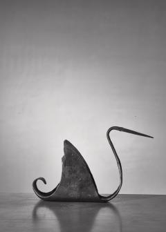 Atelier de Marolles Jean Touret zoomorphic iron sculpture France 1950s - 1257906