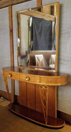 Atilio Fagioli Italian Mirrored Console 1940s Neo Classical Atilio Fagioli Florence Italy - 2073325