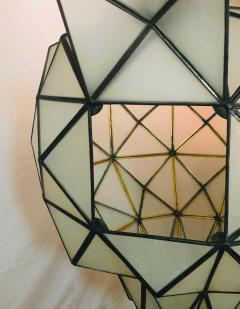 Atlas Showroom Art Deco White Milk Chandelier Pendant or Lantern in Dome Shape - 1294910