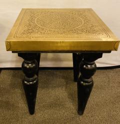 Atlas Showroom End Side or Lamp Table Square in Hollywood Regency Style A Pair - 1198305