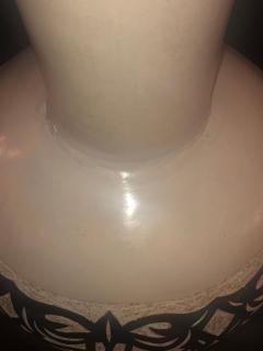 Atlas Showroom Vintage Style Moroccan White Pottery Large Urn or Floor Vase Jardinare - 1018874
