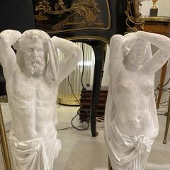 Atlas and Atlantean Sculptures Signed - 4004510