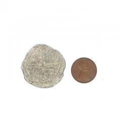 Atocha Shipwreck 4 Reale Grade 2 Potosi Mint Coin 14K Bezel Set Pendant - 3519158
