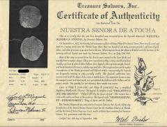 Atocha Shipwreck 4 Reale Grade 2 Potosi Mint Coin 14K Bezel Set Pendant - 3519161