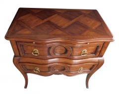 Auffray Furniture Good Quality Walnut Bomb form 2 drawer Chest by Auffray Co NY - 1830501