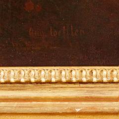 August L ffler Large Orientalist painting of an Egyptian landscape by L ffler - 3517121