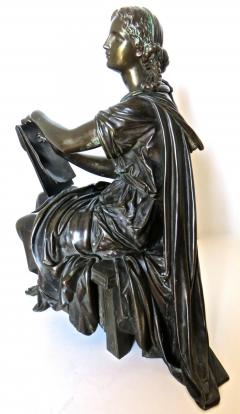 Auguste Moreau 19th Century Bronze by Moreau Sitting Figure of a Lady Student or Scholar  - 90881