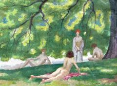 Auguste Roubille The Sun Bathers  - 4798983