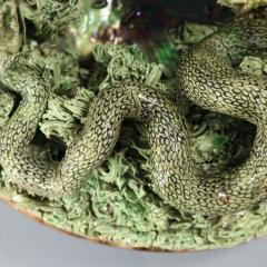 Augusto Baptista de Carvalho Palissy Majolica Frog Plate - 4415573