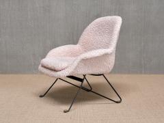 Augusto Bozzi Augusto Bozzi Attributed Armchair in Nude White Boucl Saporiti Italy 1950s - 4095772