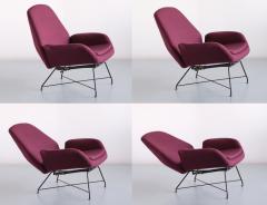 Augusto Bozzi Augusto Bozzi Lotus Adjustable Lounge Chair Saporiti Italy 1960s - 2327278