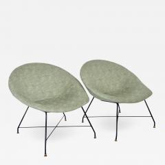 Augusto Bozzi Augusto Bozzi for Saporiti Pair of Italian Lounge Chairs - 661071