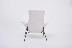 Augusto Bozzi Grey Italian Mid Century Modern Lounge Chair by Augusto Bozzi for Saporiti - 1995467