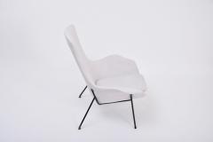 Augusto Bozzi Grey Italian Mid Century Modern Lounge Chair by Augusto Bozzi for Saporiti - 1995473