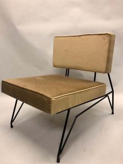 Augusto Bozzi Pair of Mid Century Modern Cantilevered Lounge Chairs Augusto Bozzi Attributed - 1723185