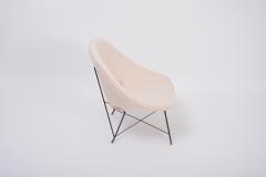 Augusto Bozzi Reupholstered Italian Mid Century Modern chair by Augusto Bozzi for Saporiti - 1995490