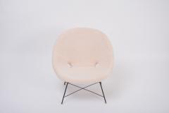 Augusto Bozzi Reupholstered Italian Mid Century Modern chair by Augusto Bozzi for Saporiti - 1995492