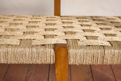 Augusto Romano 1950s Italian Woven Bench - 4342954