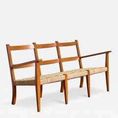 Augusto Romano 1950s Italian Woven Bench - 4344748