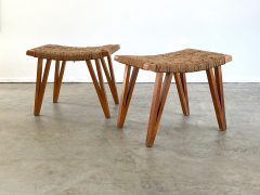 Augusto Romano PAIR OF WOVEN STOOLS BY AUGUSTO ROMANO - 2655102